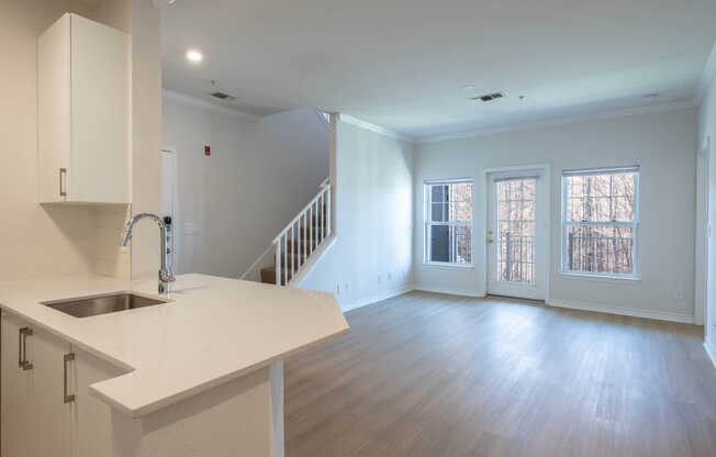 Living Room with Hard Surface Flooring