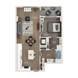 1 bed, 1 bath, 765 sqft, $2,100