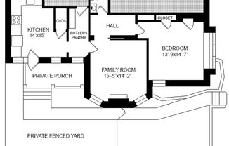 1 bed, 1 bath, 800 sqft, $1,195, Unit Apt. #1R