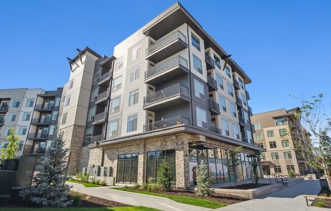 Apartment building exterior
