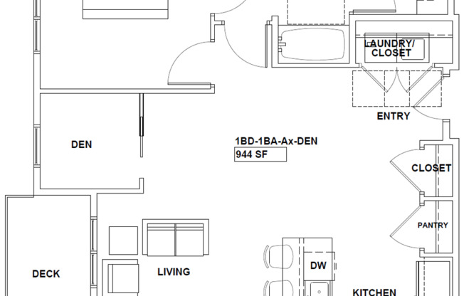 1 bed, 1 bath, 944 sqft, $1,460, Unit 5354-310