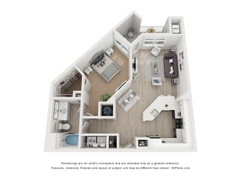 1 bed, 1 bath, 799 sqft, $2,059