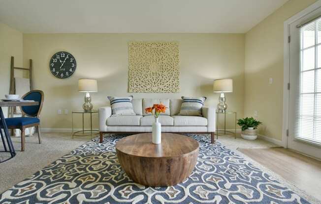 Modern Living Room at Badger Canyon, Kennewick, Washington