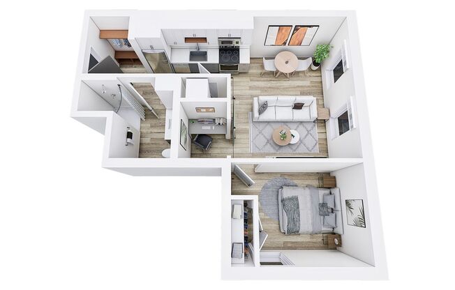 1 bed, 1 bath, 566 sqft, $1,445, Unit 109