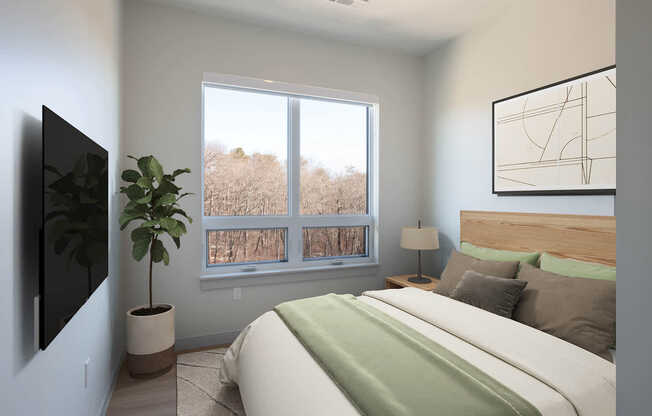 Bedroom with Hard Surface Flooring