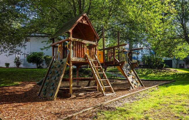 a swing set in the backyard Copper Ridge Apartments, Renton, 98055