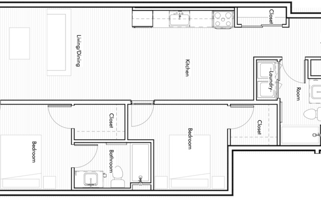 2 beds, 2 baths, 1,009 sqft, $2,200, Unit Unit 310