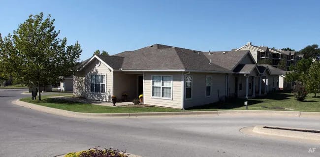 a house with a gray roof and a street in front of it at EDGEWOOD AT GABLES Apartments, TULSA ,74127