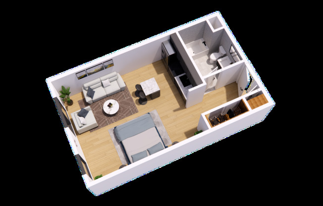 Studio, 1 bath, 456 sqft, $1,661.54, Unit 311