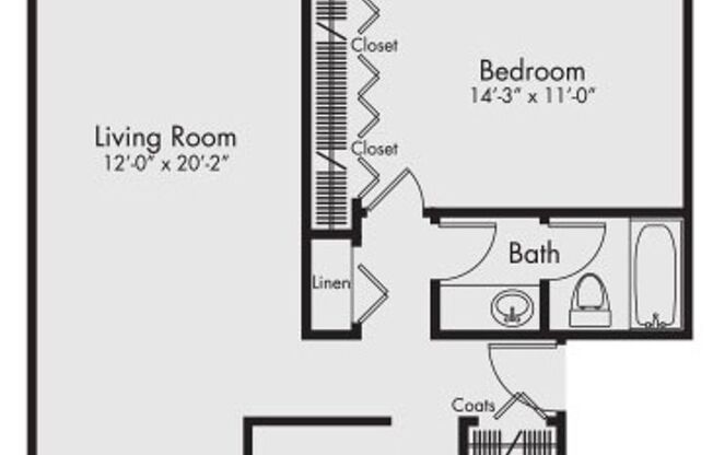 1 bed, 1 bath, 853 sqft, $1,130