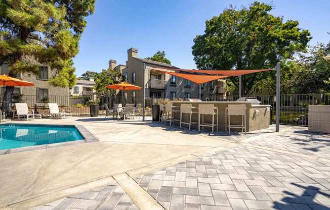 our apartments showcase a beautiful pool