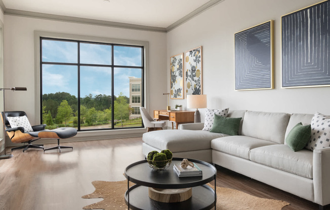 Living Room with Hard Surface Flooring