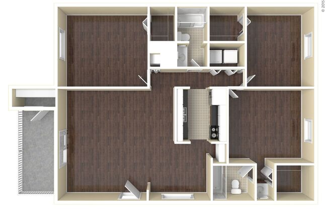 3 beds, 2 baths, 1,170 sqft, $1,870