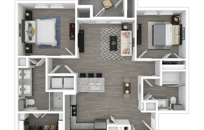 2 beds, 2 baths, 985 sqft, $1,503