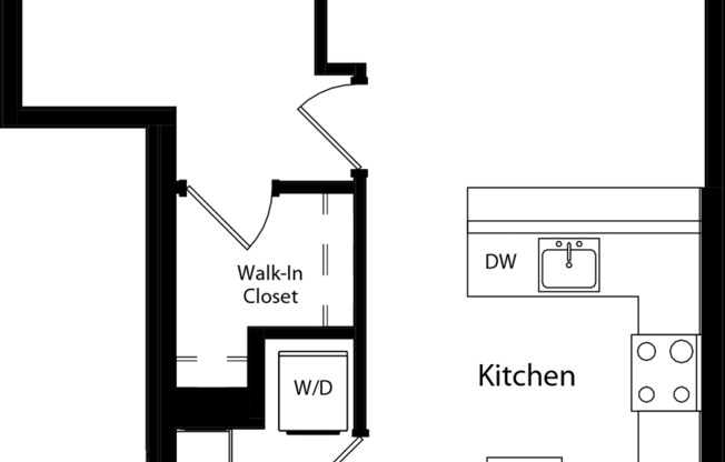 1 bed, 1 bath, 707 sqft, $2,904, Unit 611