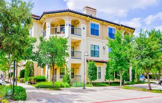 3 stories of apartments at Mission at La Villita Apartments in Irving, TX offers 1, 2 & 3 bedroom apartment homes with appliances.