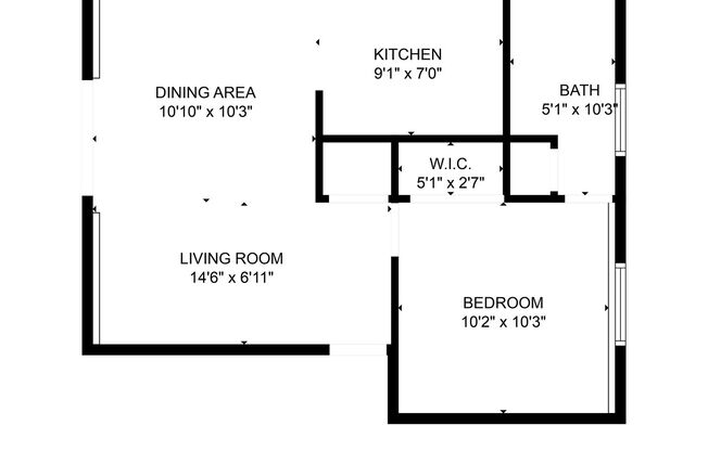 1 bed, 1 bath, $1,000, Unit Unit 02