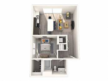 1 bed, 1 bath, 747 sqft, $2,810
