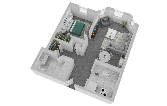 1 bed, 1 bath, 621 sqft, $2,289