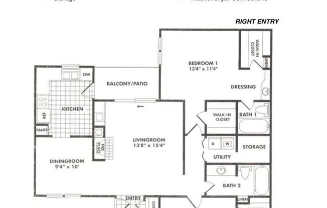 1 bed, 1 bath, $1,350, Unit #2054