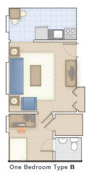 1 bed, 1 bath, 400 sqft, $988