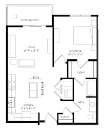 1 bed, 1 bath, 759 sqft, $1,805