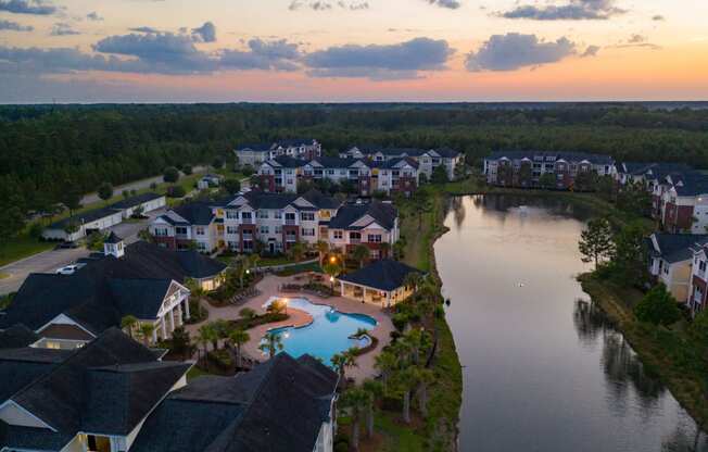 Aerial at Abberly Chase Apartment Homes, Ridgeland, SC, 29936