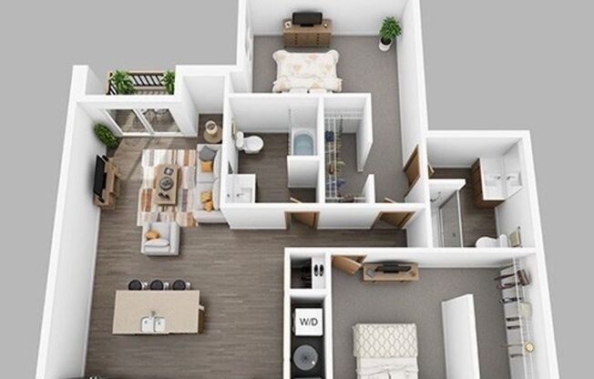 2 beds, 2 baths, 1,159 sqft, $2,150, Unit 421