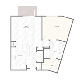 1 bed, 1 bath, 840 sqft, $1,620