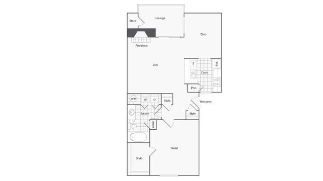 1 bed, 1 bath, 720 sqft, $1,229