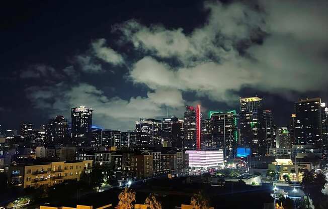 City Lights of Downtown San Diego