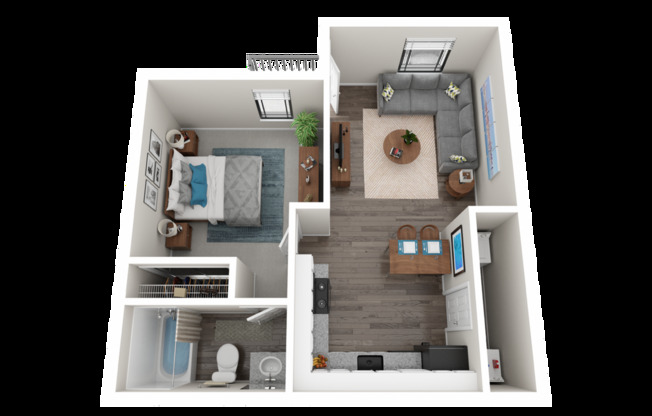 1 bed, 1 bath, 525 sqft, $1,310