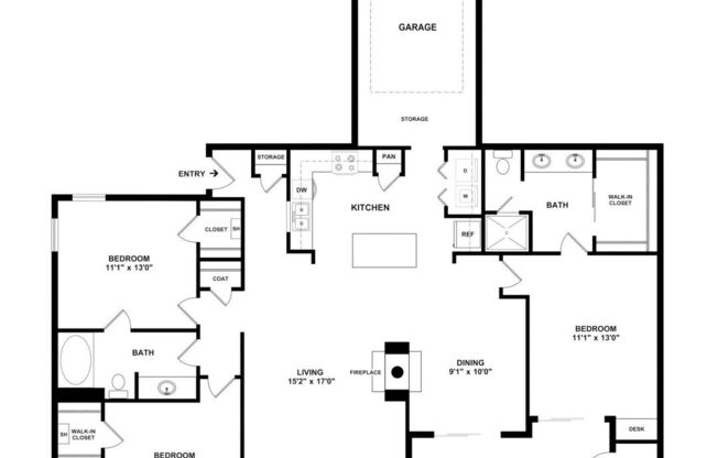 3 beds, 2 baths, 1,431 sqft, $2,479