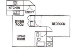 1 bed, 1 bath, 550 sqft, $1,470