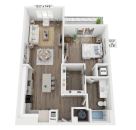 1 bed, 1 bath, 890 sqft, $2,597