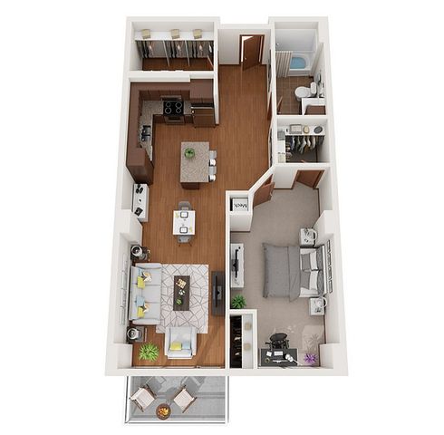 1 bed, 1 bath, 878 sqft, $2,150