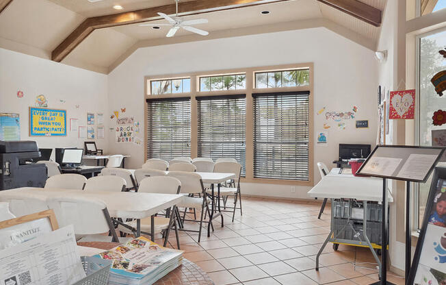 Community room at Tidwell Estates in Houston TX