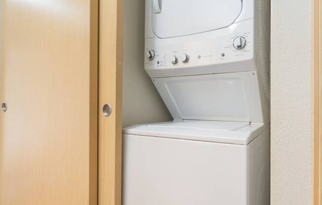 a washer and dryer in the laundry room