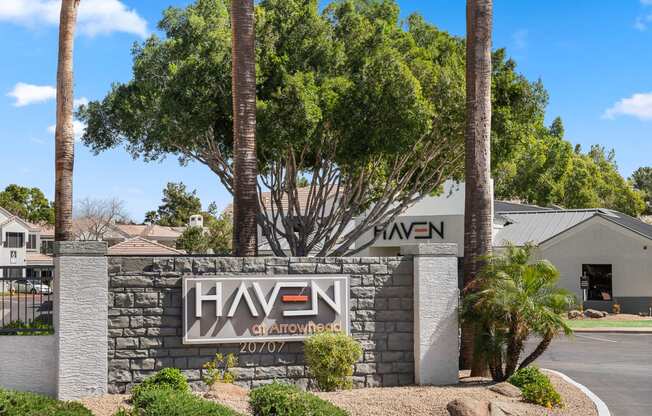 Community Monument Sign at Haven at Arrowhead Apartment Homes in Glendale Arizona