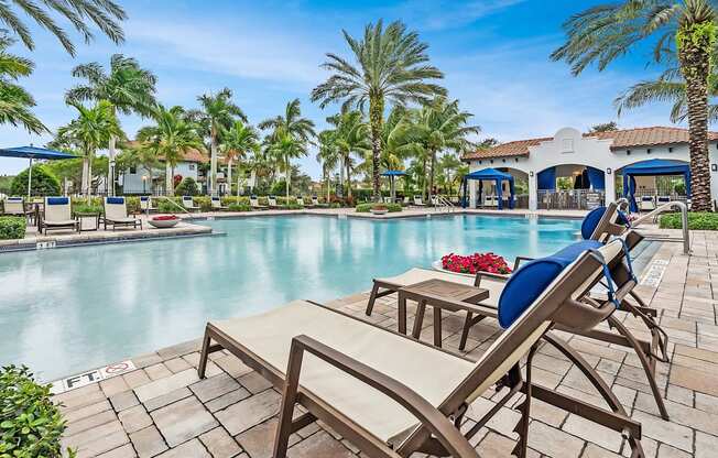 Poolside Seating at Barcelona Jupiter, Florida, 33458