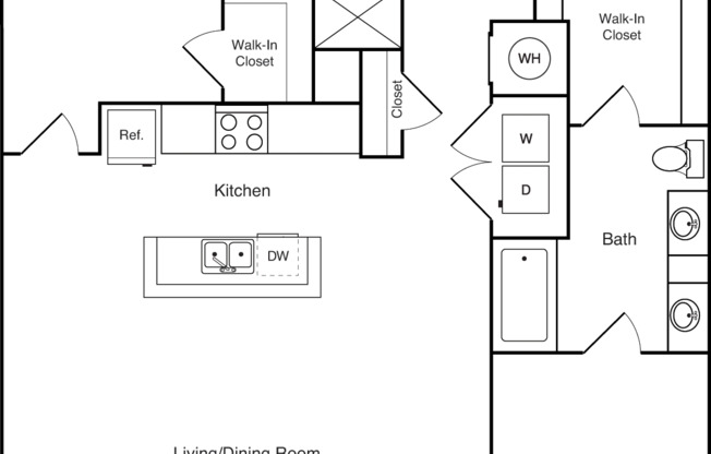 2 beds, 2 baths, 1,236 sqft, $2,225, Unit 4310