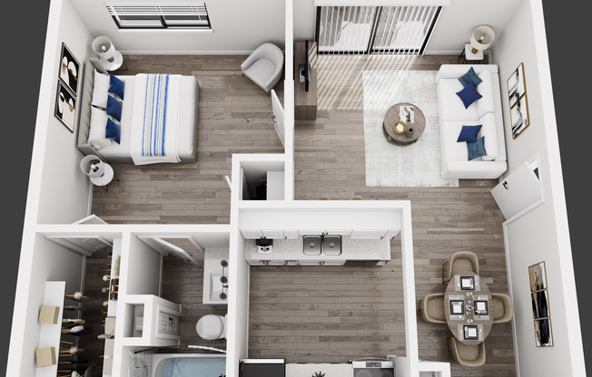 1 bed, 1 bath, 540 sqft, $900
