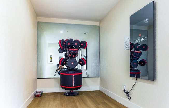 Newport Palms Apartments Fitness Room with Smart Mirror