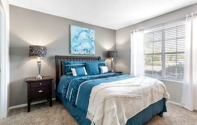 Bedroom with Large Windows