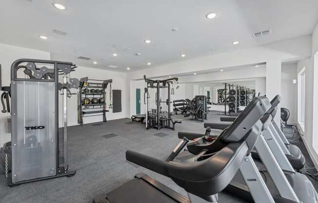 fitness center at The Edison at Chapel Hills, Colorado Springs, CO