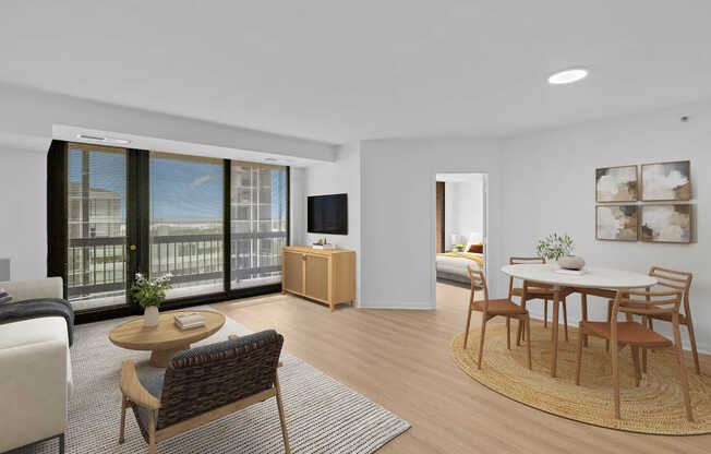 Living Room with Hard Surface Flooring