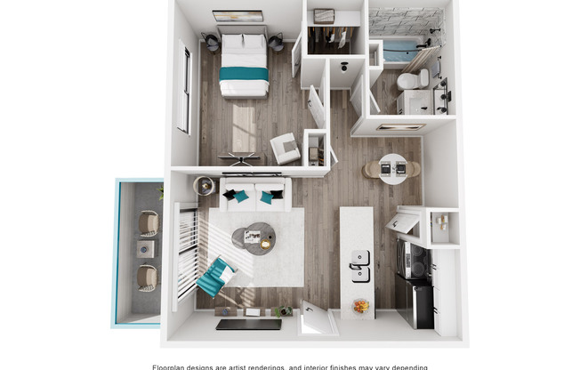1 bed, 1 bath, 610 sqft, $1,000