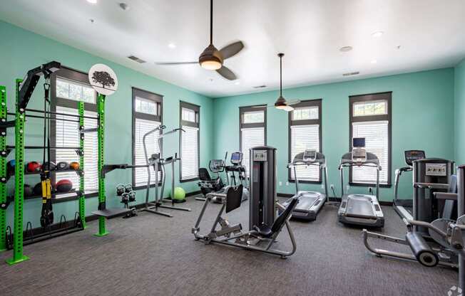 our gym is equipped with a variety of weights and cardio equipment