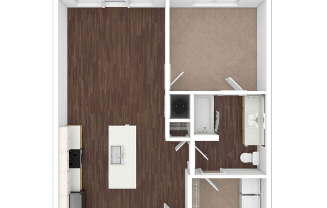 1 bed, 1 bath, 734 sqft, $1,475