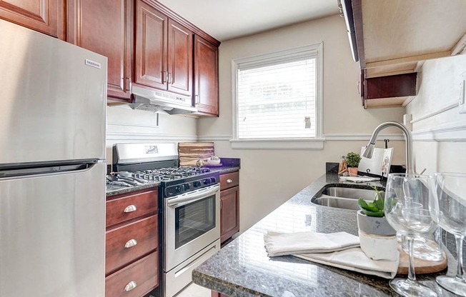 Kitchen at Kensington Place Apartments